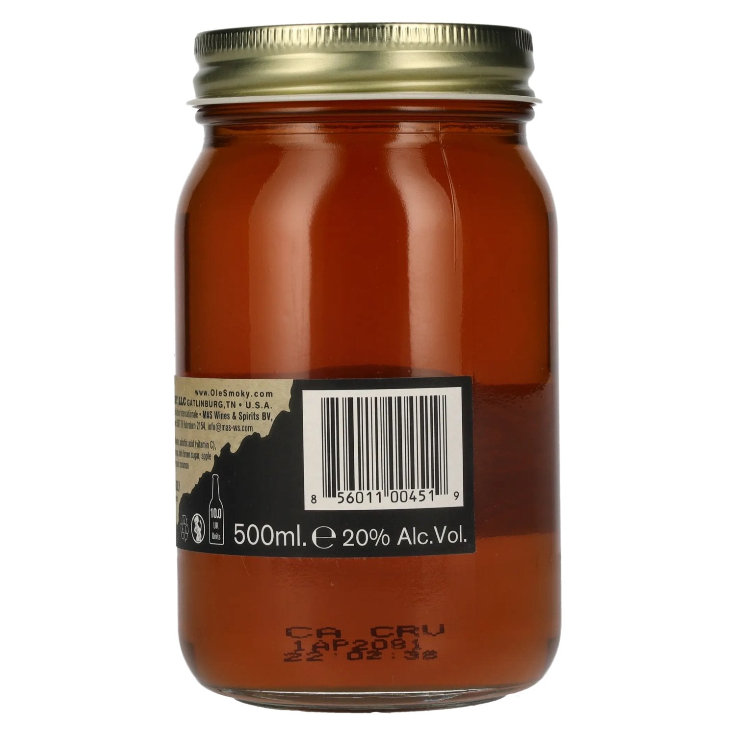 Ole Smoky Tennessee Moonshine APPLE PIE 20 % vol. 0,5 l