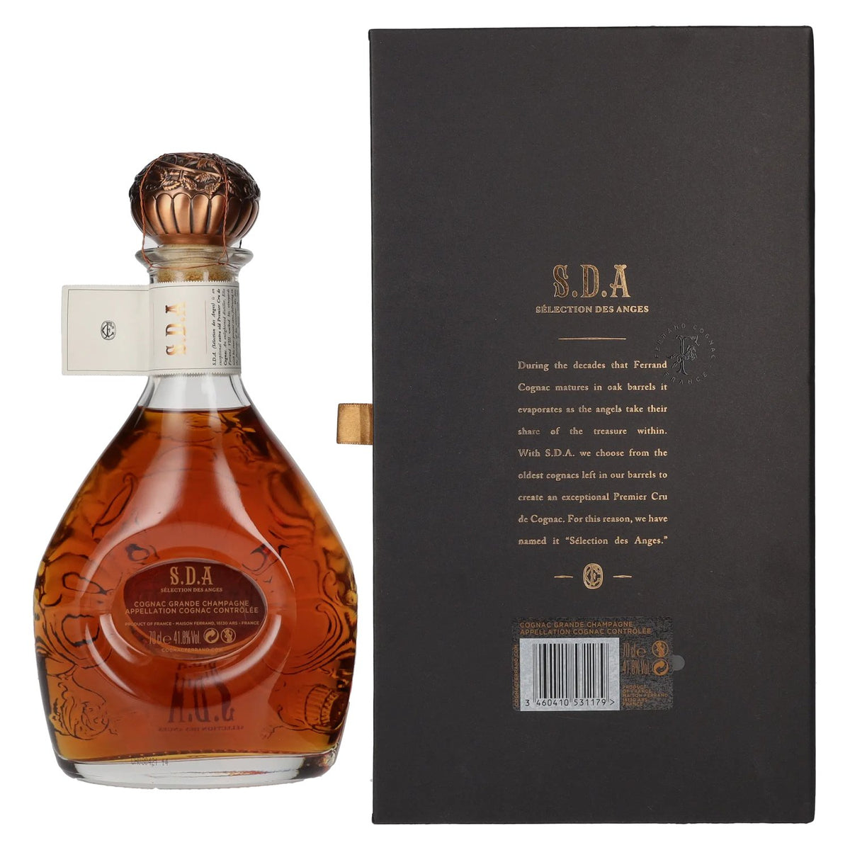 Cognac Ferrand Sélection des Anges Grander Champagne 1er Cru de Cognac 41,8% Vol. 0,7l in geschenkverpakking