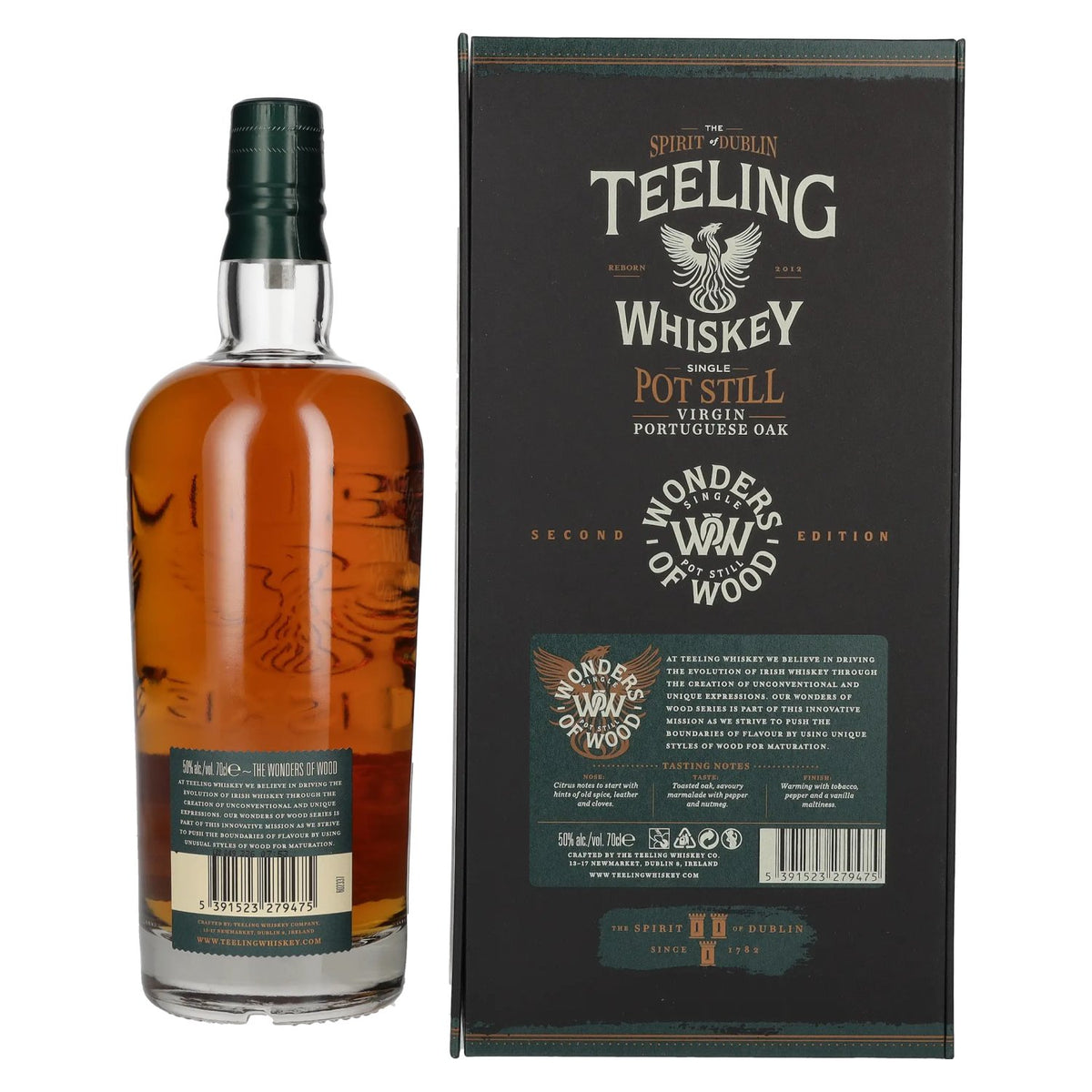Teeling Whiskey Single Pot Still WONDERS OF WOOD Virgin Portuguese Oak Second Edition 50% Vol. 0,7l in Geschenkbox