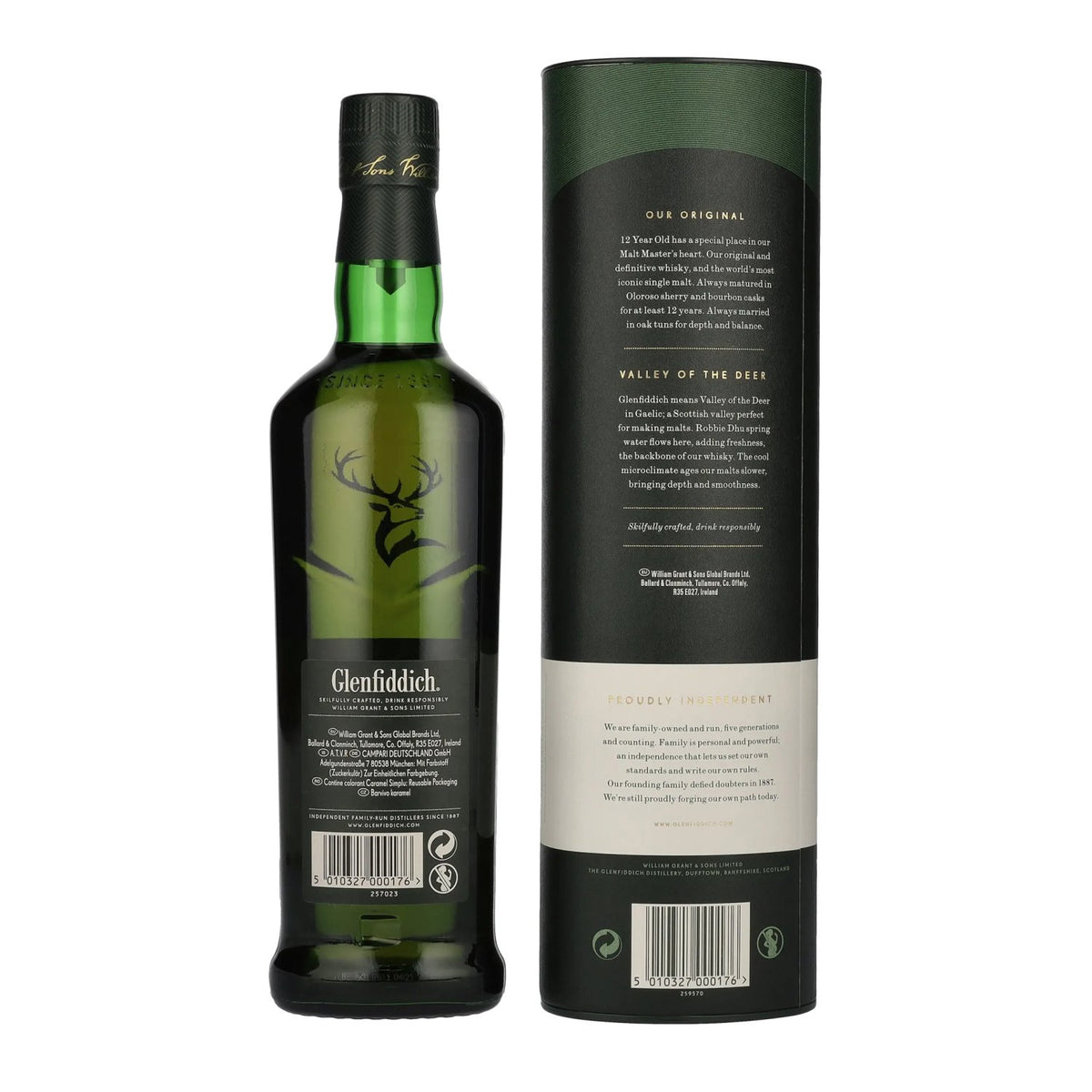 Glenfiddich OUR ORIGINAL TWELVE 12 Years Old Single Malt Scotch Whisky 40% Vol. 0,7l in Geschenkbox
