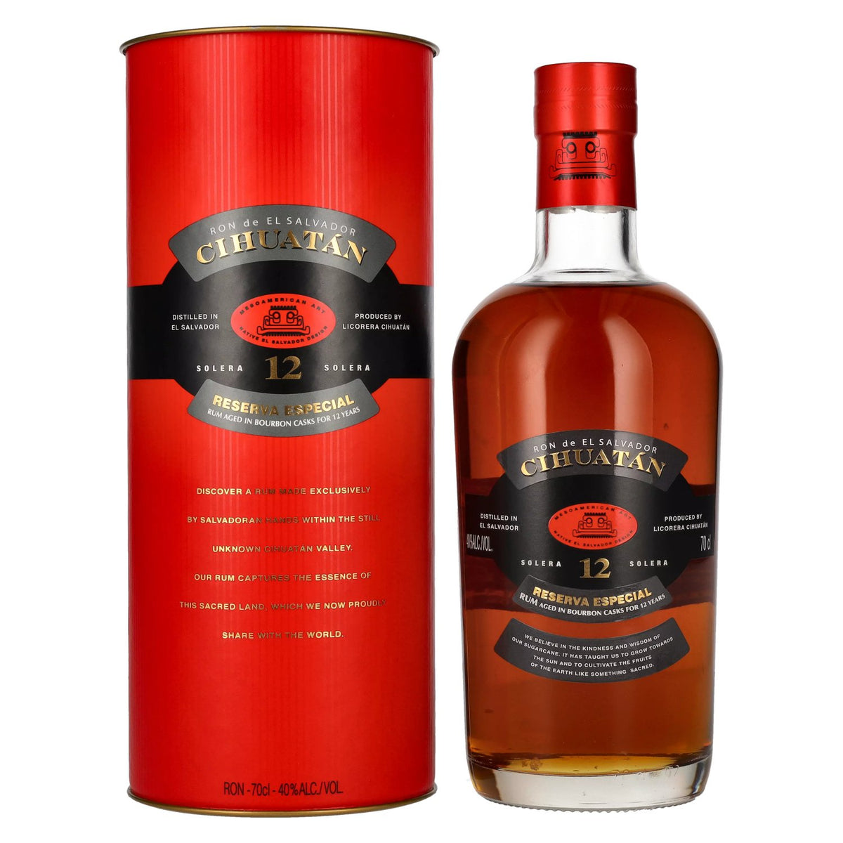 Cihuatán 12 Solera Reserva Especial Rum 40% Vol. 0,7l in geschenkverpakking