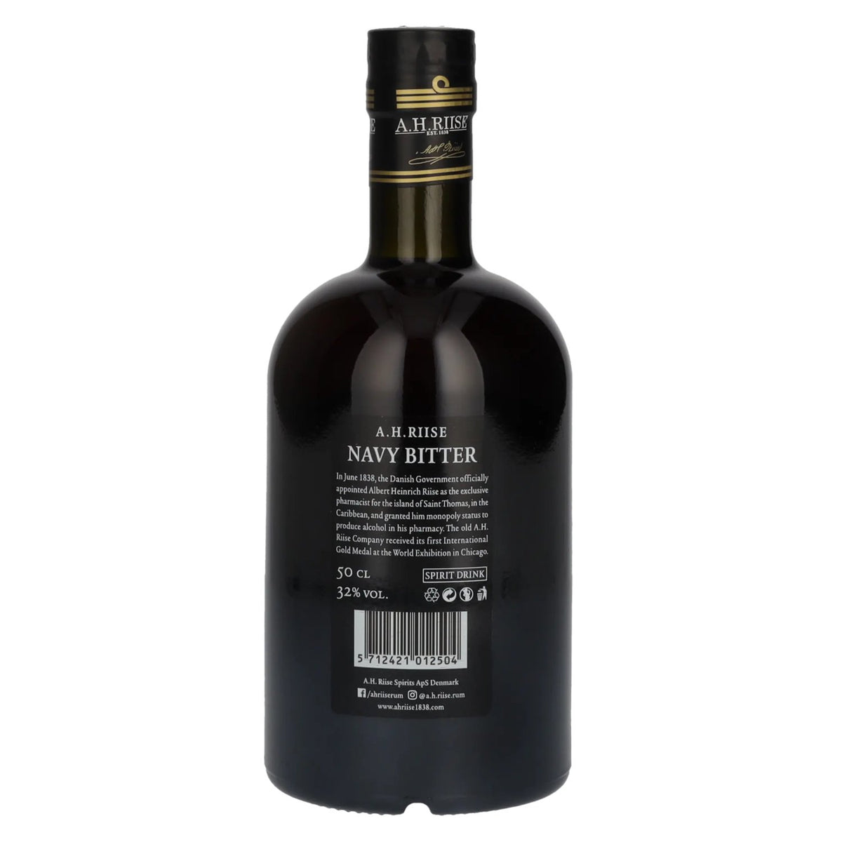 A.H. Riise Koninklijke DANISH NAVY Westindische Bitter 32% Vol. 0,5l