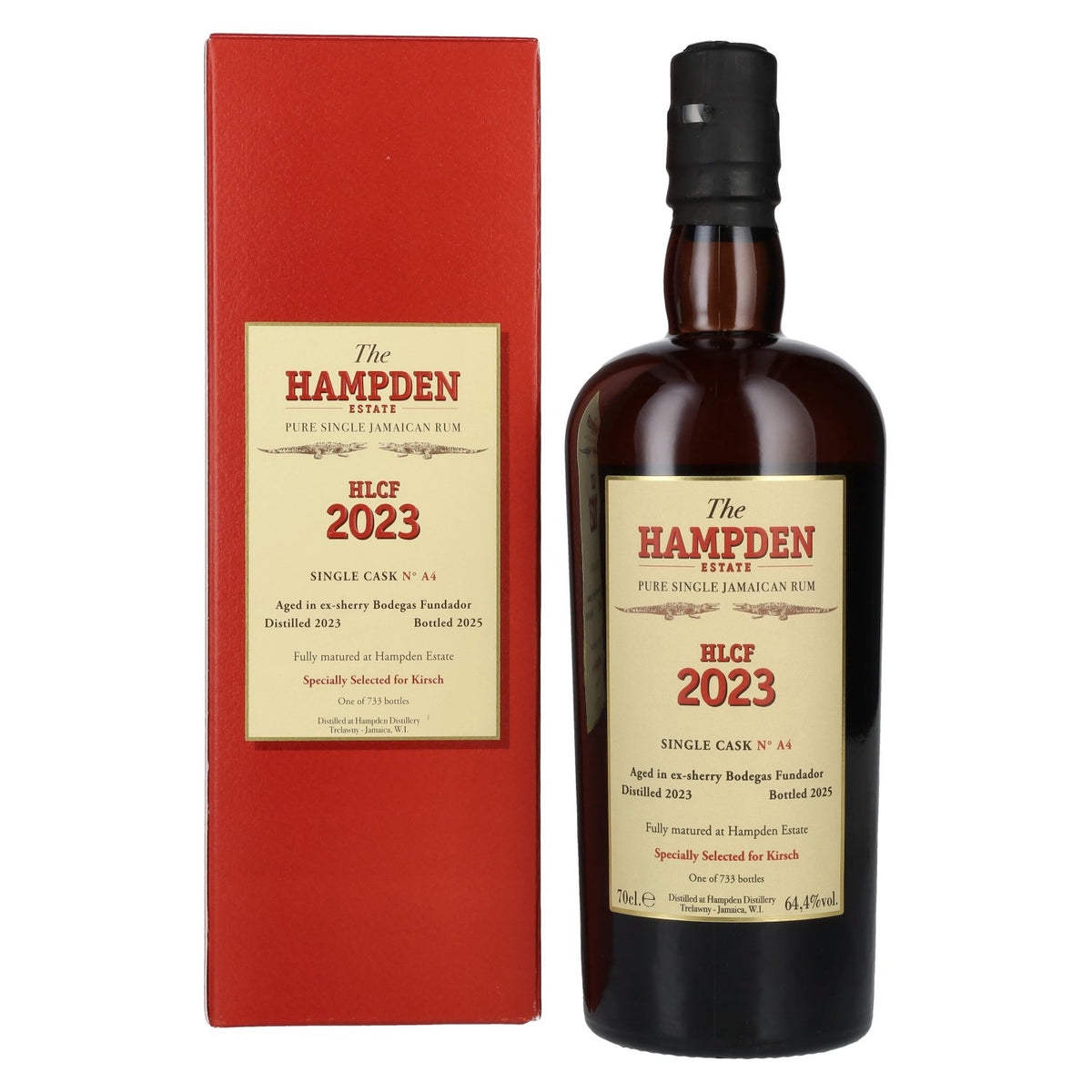 Hampden HLCF Sherry Bodegas Fundador Pure Single Cask Jamaican Rum 2023 64,4% Vol. 0,7l in Geschenkbox