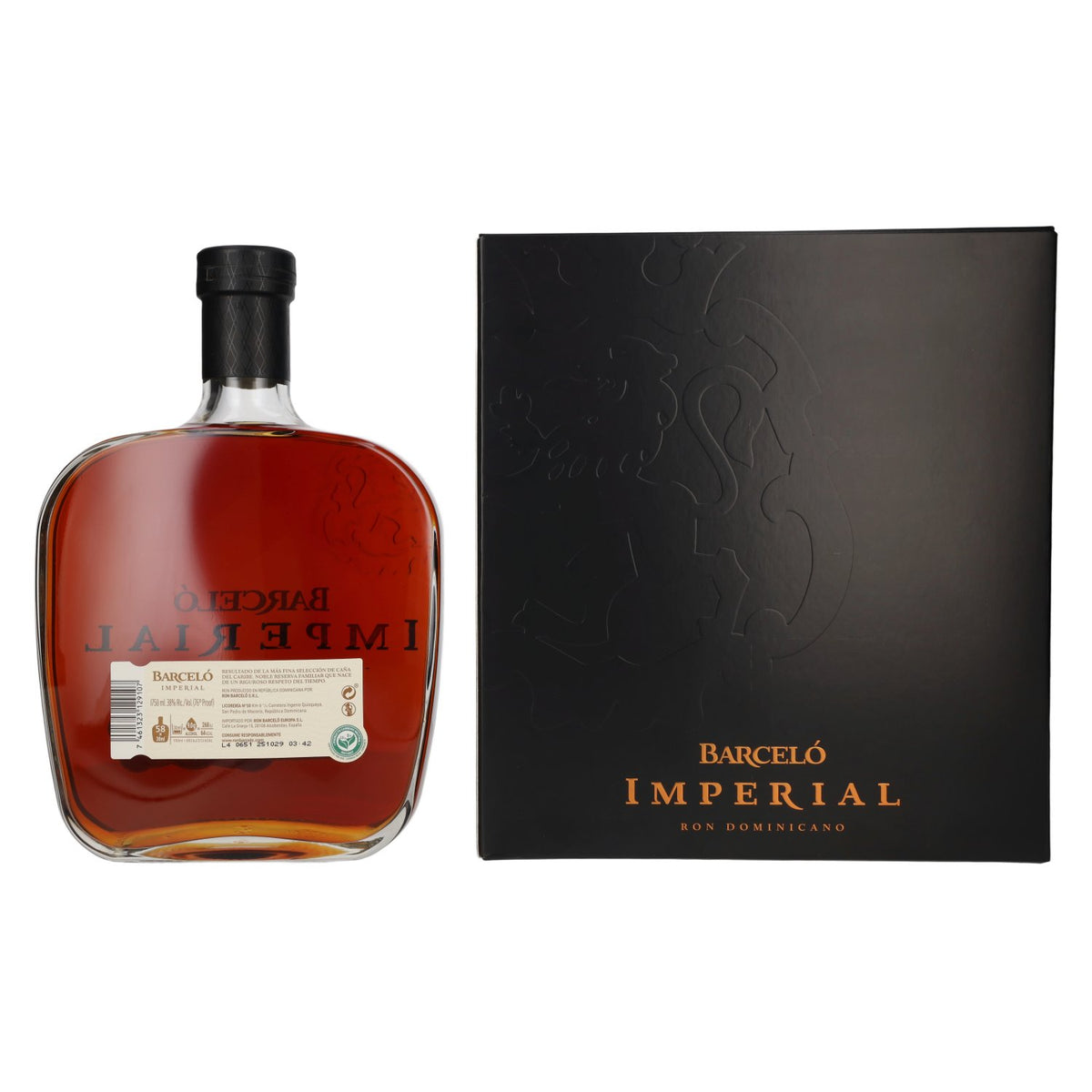 Barceló Imperial Dominican Rum 38% ABV, 1.75 litres, in a gift box