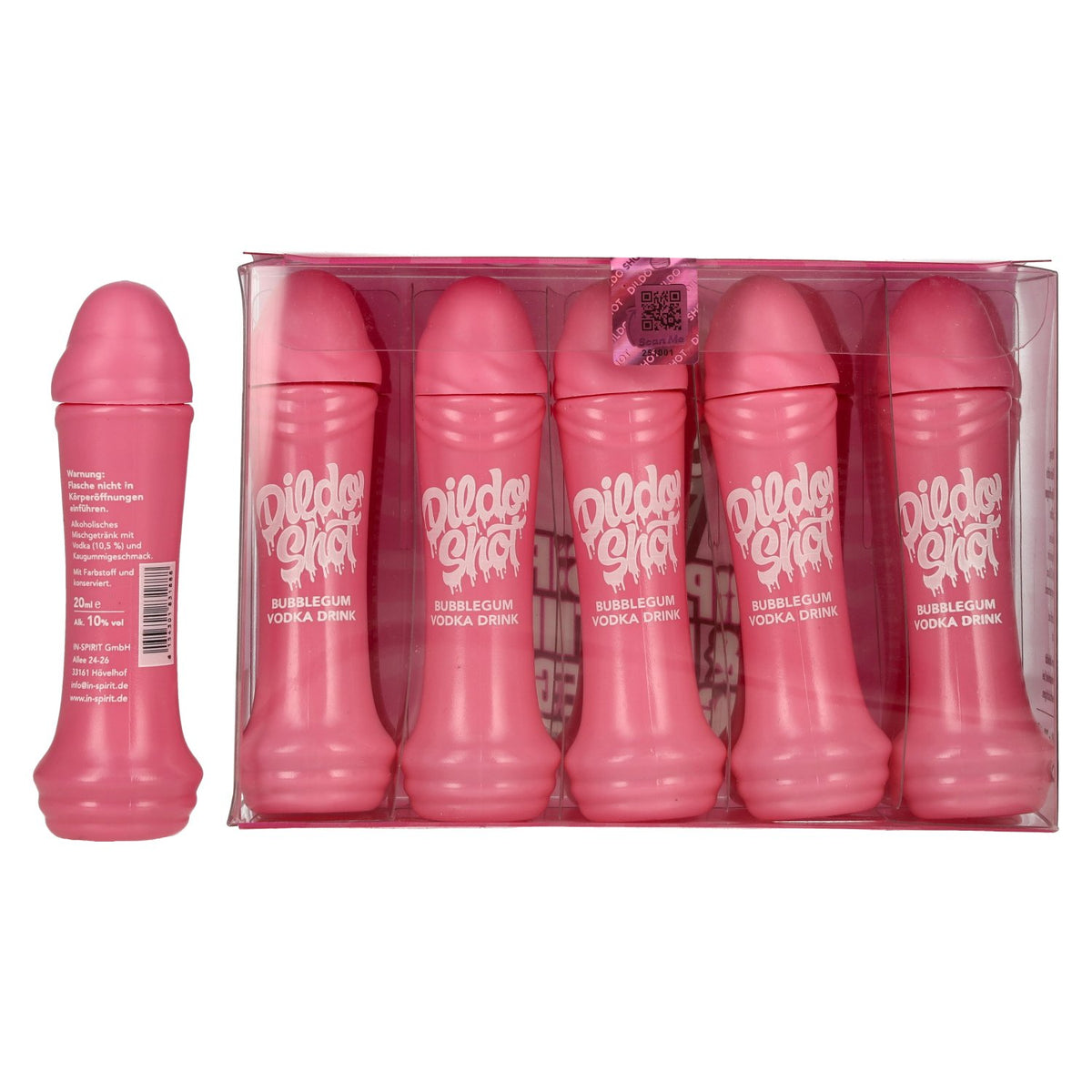 Dildo Shot Bubblegum Vodka-based 10% ABV 10 x 0.02 l PET