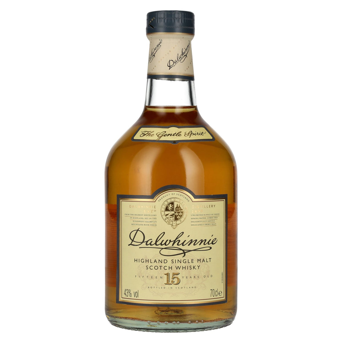 Dalwhinnie 15-Year-Old Highland Single Malt Scotch Whisky 43% vol. 0.7 l