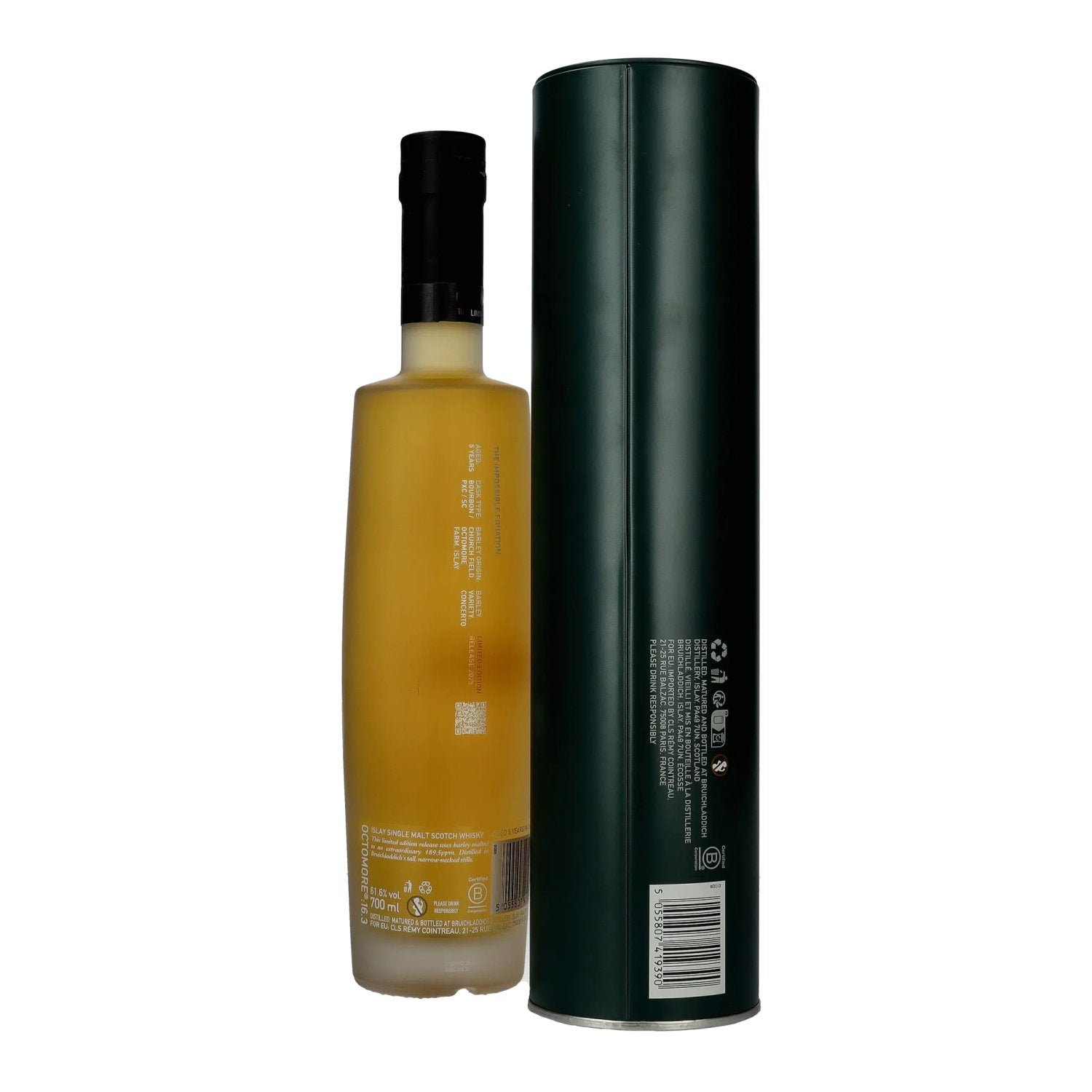Octomore EDITION : 16.3 Super Heavily Peated Islay Single Malt 61,6% Vol. 0,7l en Tinbox