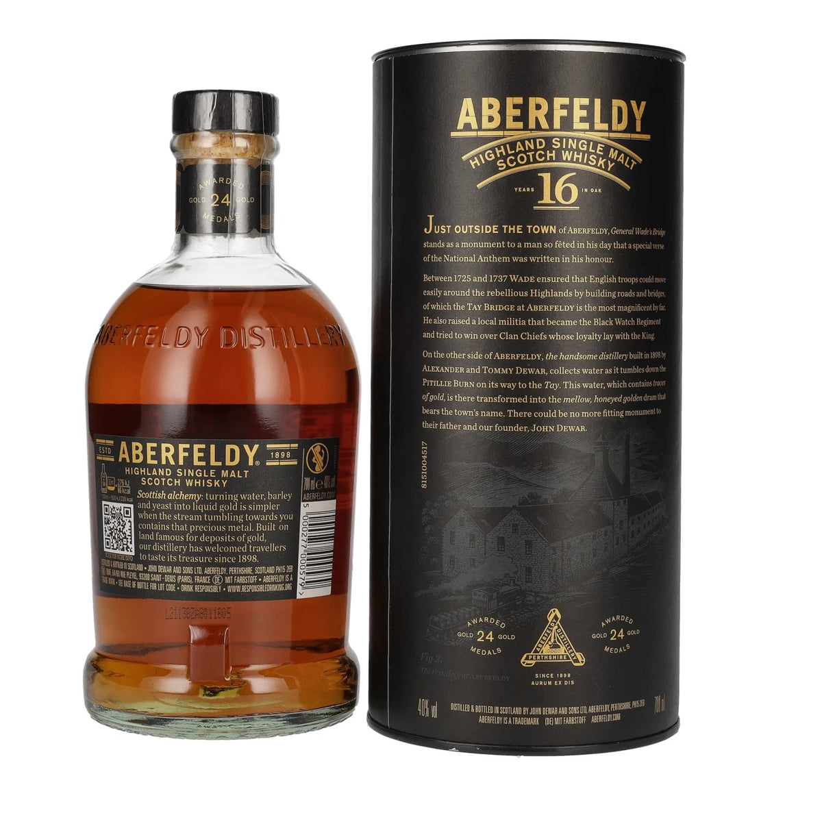 Aberfeldy 16 Years Old Highland Single Malt 40% Vol. 0,7l en boîte cadeau