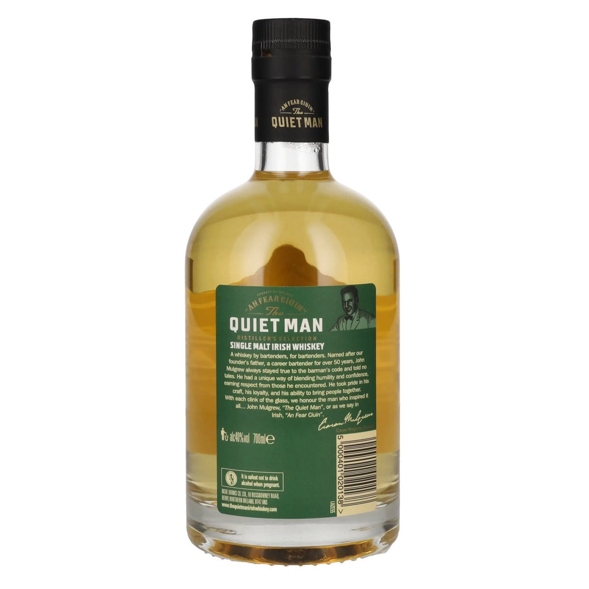 The Quiet Man Irish Whiskey AN FEAR CIUIN Distiller's Selection Single Malt Irish Whiskey 40% vol. 0.7l