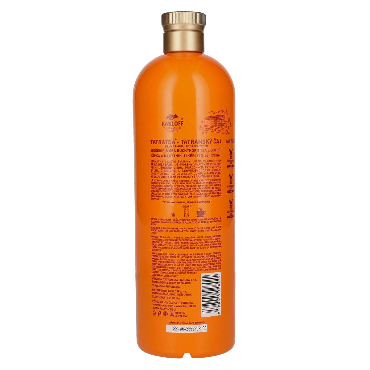 TATRATEA Rosehip & Sea Buckthorn Tea Liqueur 57% Vol. 0,7l