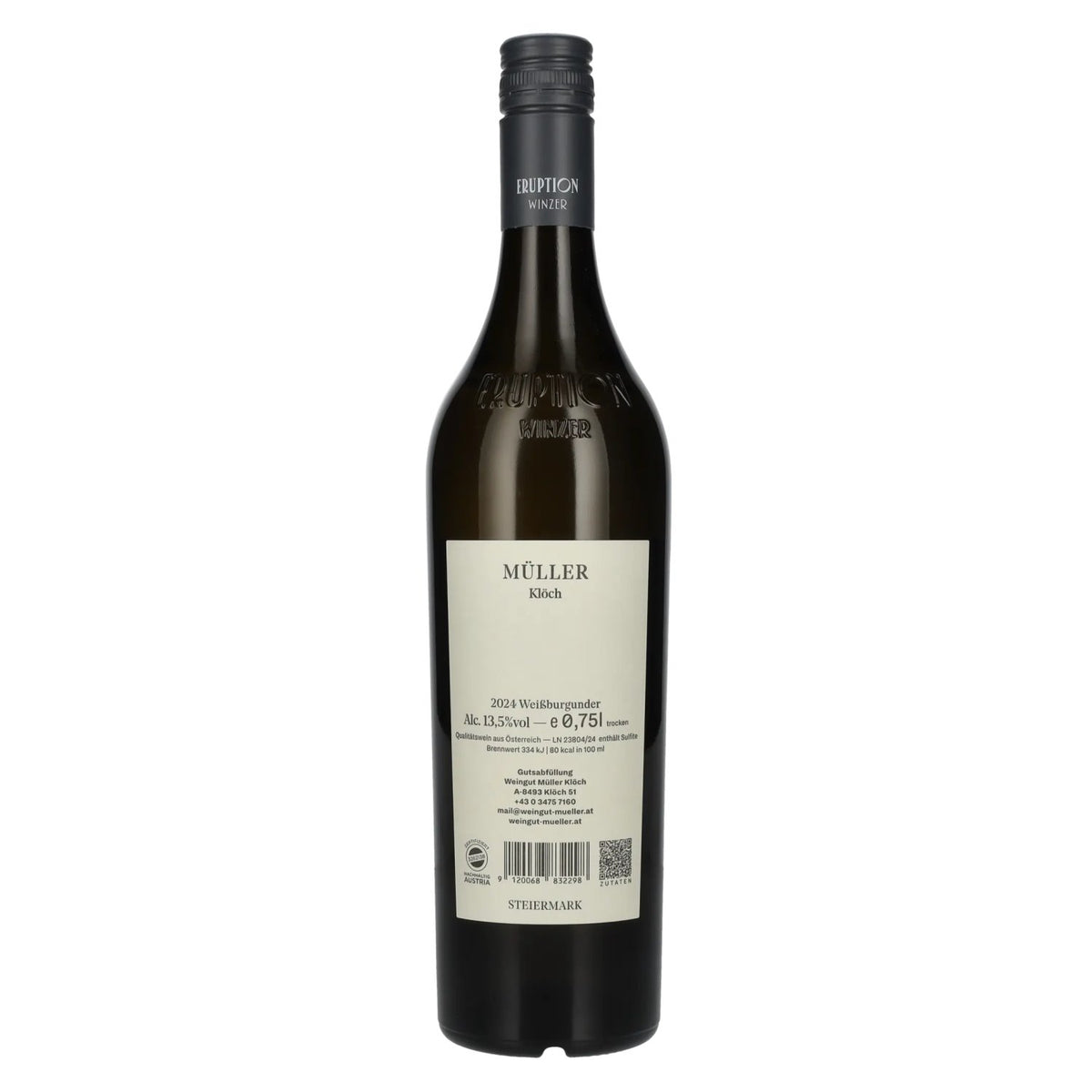 Müller Klöch Weißburgunder Vulkanland Steiermark DAC 2024 13,5% Vol. 0,75l