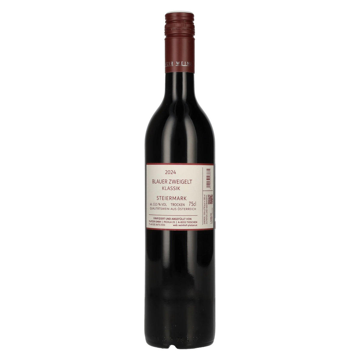 Platzer Blauer Zweigelt Klassik Steiermark 2024 13,5% Vol. 0,75l