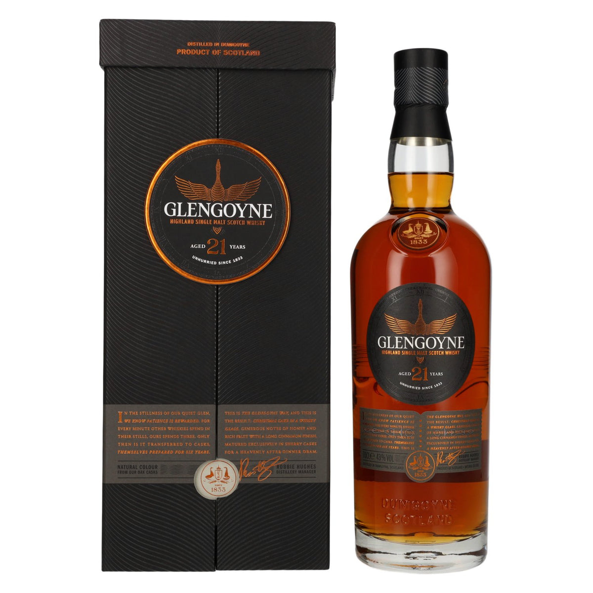 Glengoyne 21 Years Old Highland Single Malt Scotch Whisky 43% Vol. 0,7l in Geschenkbox
