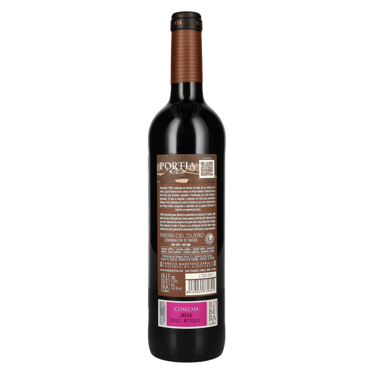 Portia Roble Ribera del Duero 2024 15% ABV 0.75 l