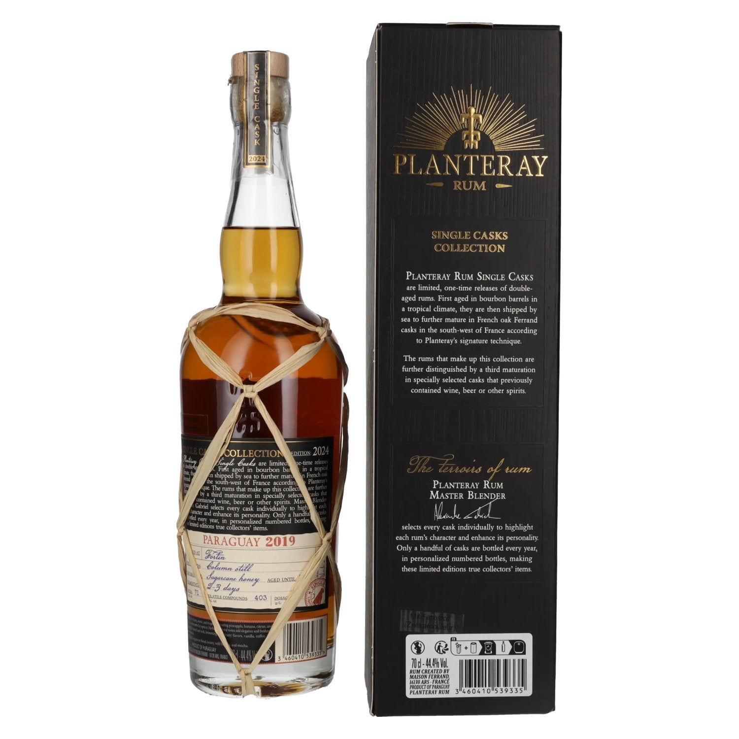 Planteray Rum PARAGUAY Kyrö Rye Cask Finish 2019 44,4% Vol. 0,7l in Geschenkbox