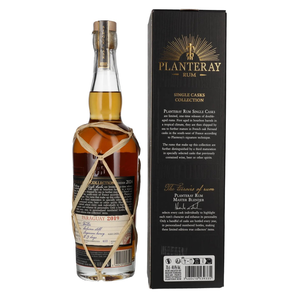 Planteray Rum PARAGUAY Kyrö Rye Cask Finish 2019 44.4% ABV 0.7l in a gift box