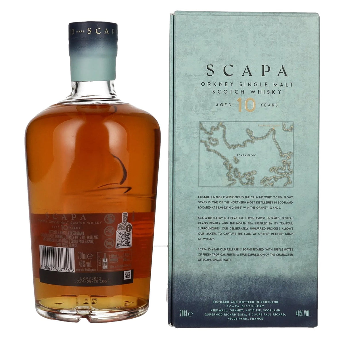 Scapa Orkney 10 Years Old Single Malt Scotch Whisky 48% Vol. 0,7l in Geschenkbox