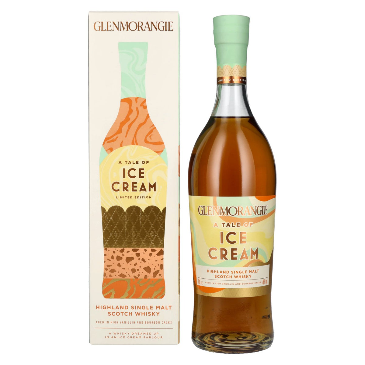 Glenmorangie A TALE OF ICE CREAM Highland Single Malt Édition limitée 46 % vol. 0,7 l dans un coffret cadeau