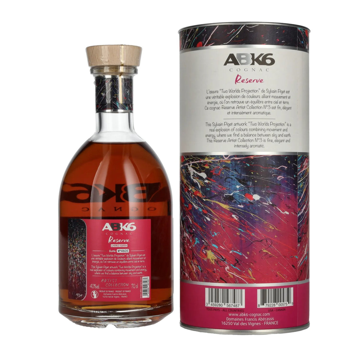 ABK6 Reserve Cognac Artist Collection N°3 Limited Edition 40% Vol. 0,7l in Geschenkbox