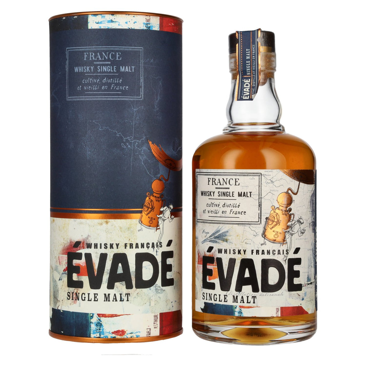 Évadé Single Malt Whisky Français 40% Vol. 0,7l in Geschenkbox