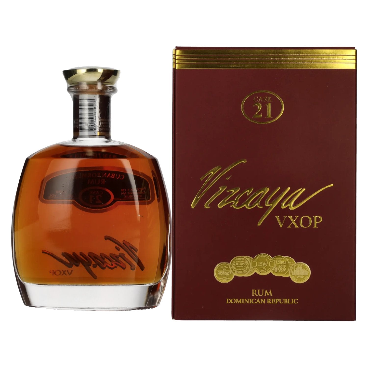 Vizcaya VXOP Cuban Formula Rum Cask 21 40% Vol. 0,7l in gift box