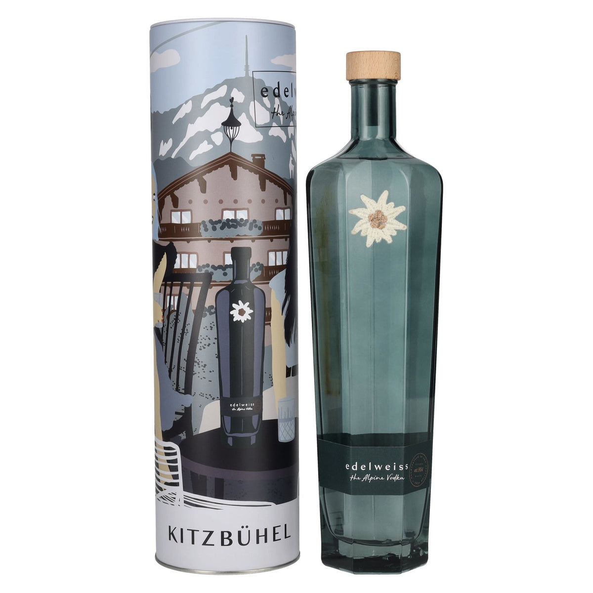 Edelweiss The Alpine Vodka KITZBÜHEL 40% Vol. 0,7l in Tinbox