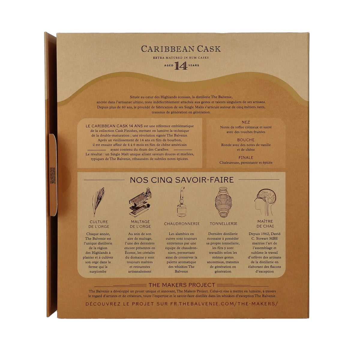 The Balvenie 14 Years Old Caribbean Cask Finish 43% Vol. 0,7l in Geschenkbox mit 2 Gläsern