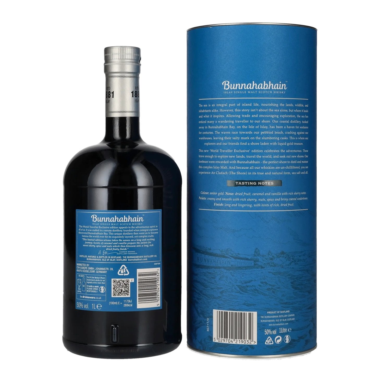 Bunnahabhain AN CLADACH Islay Single Malt Scotch Whisky Limited Edition Release 50% Vol. 1l in gift box