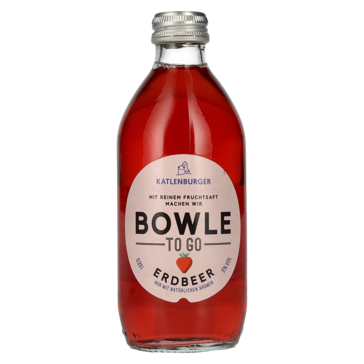Katlenburger Bowle-To-Go Strawberry 5% ABV 0.33 l