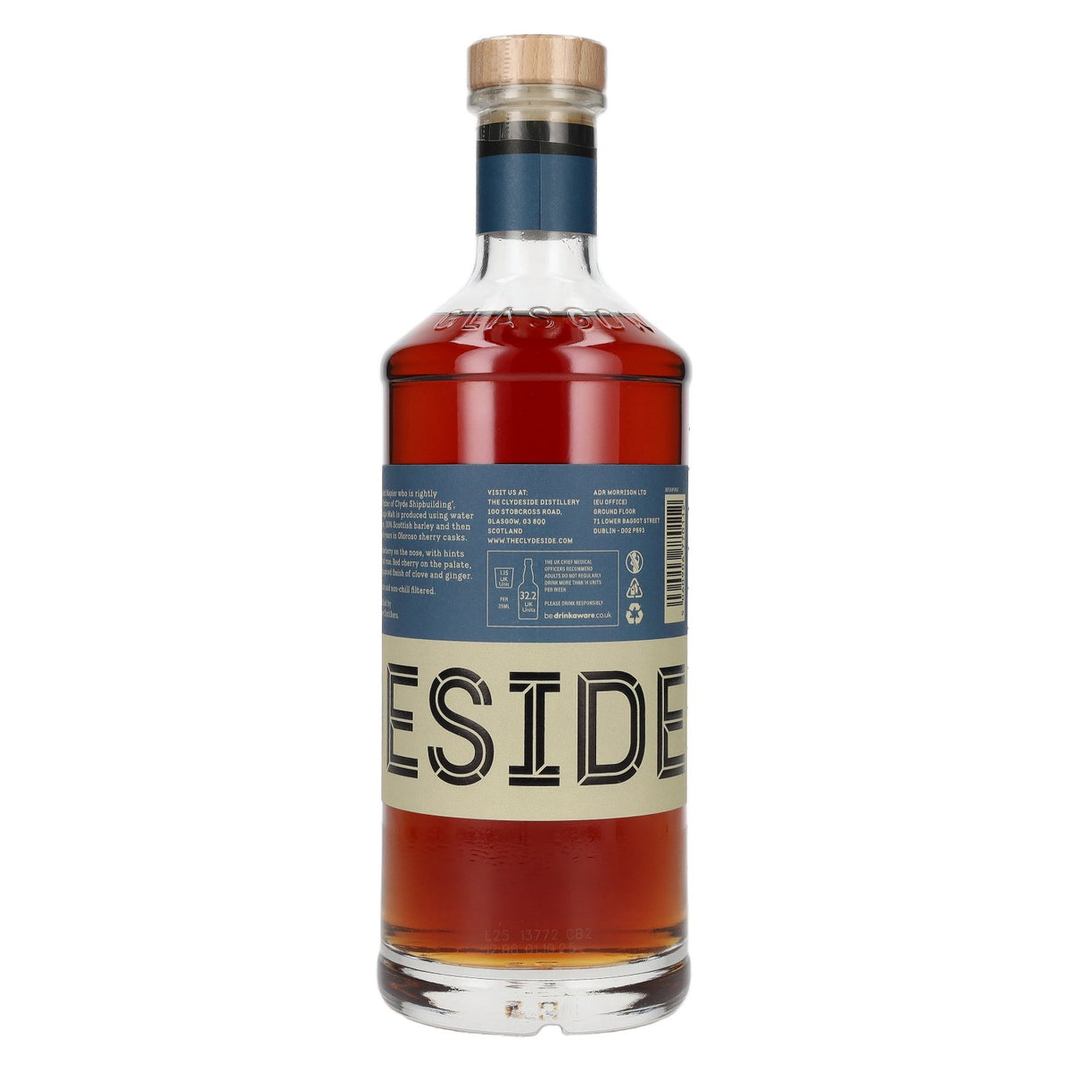 Clydeside NAPIER Single Malt des Lowlands vieilli en fûts de sherry, 46 % vol., 0,7 l