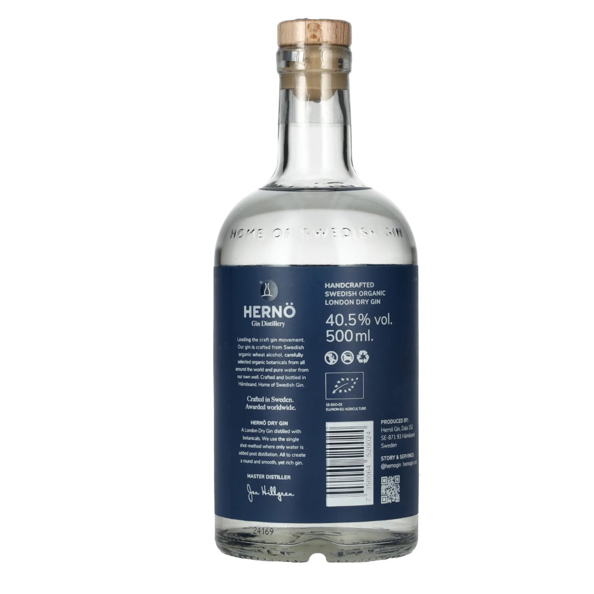 Hernö London Dry Gin 40,5 % vol., 0,5 l