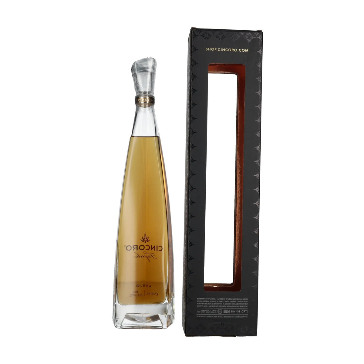 Cincoro Tequila Añejo 40% Vol. 0,7l en boîte cadeau