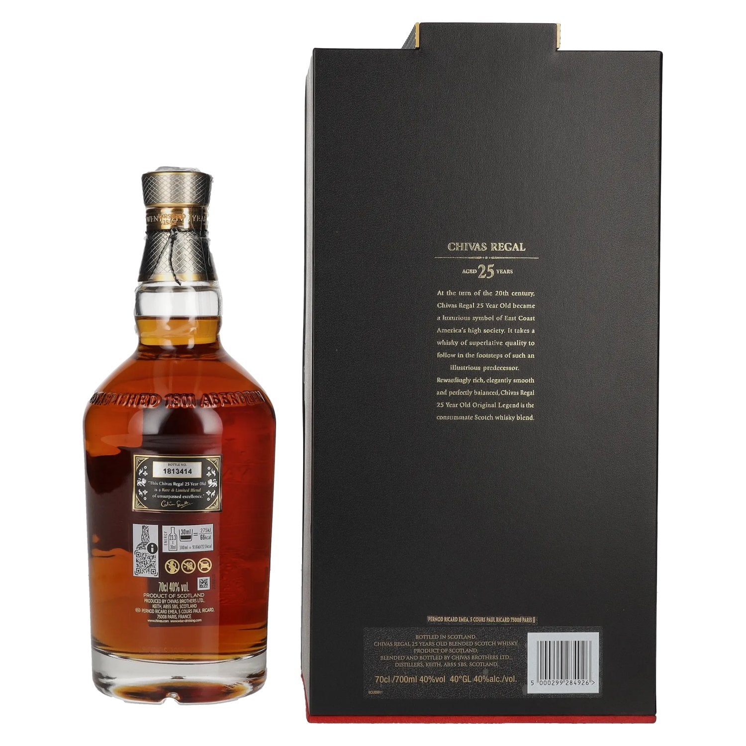 Chivas Regal 25 Years Old ORIGINAL LEGEND 40% Vol. 0,7l in geschenkverpakking