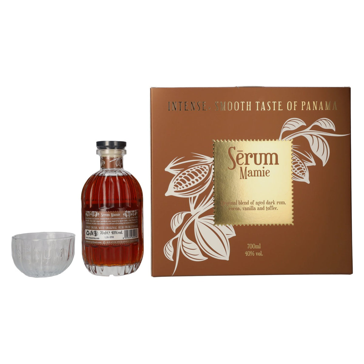 SeRum Mamie 40% Vol. 0,7l in Geschenkbox mit 2 Gläser