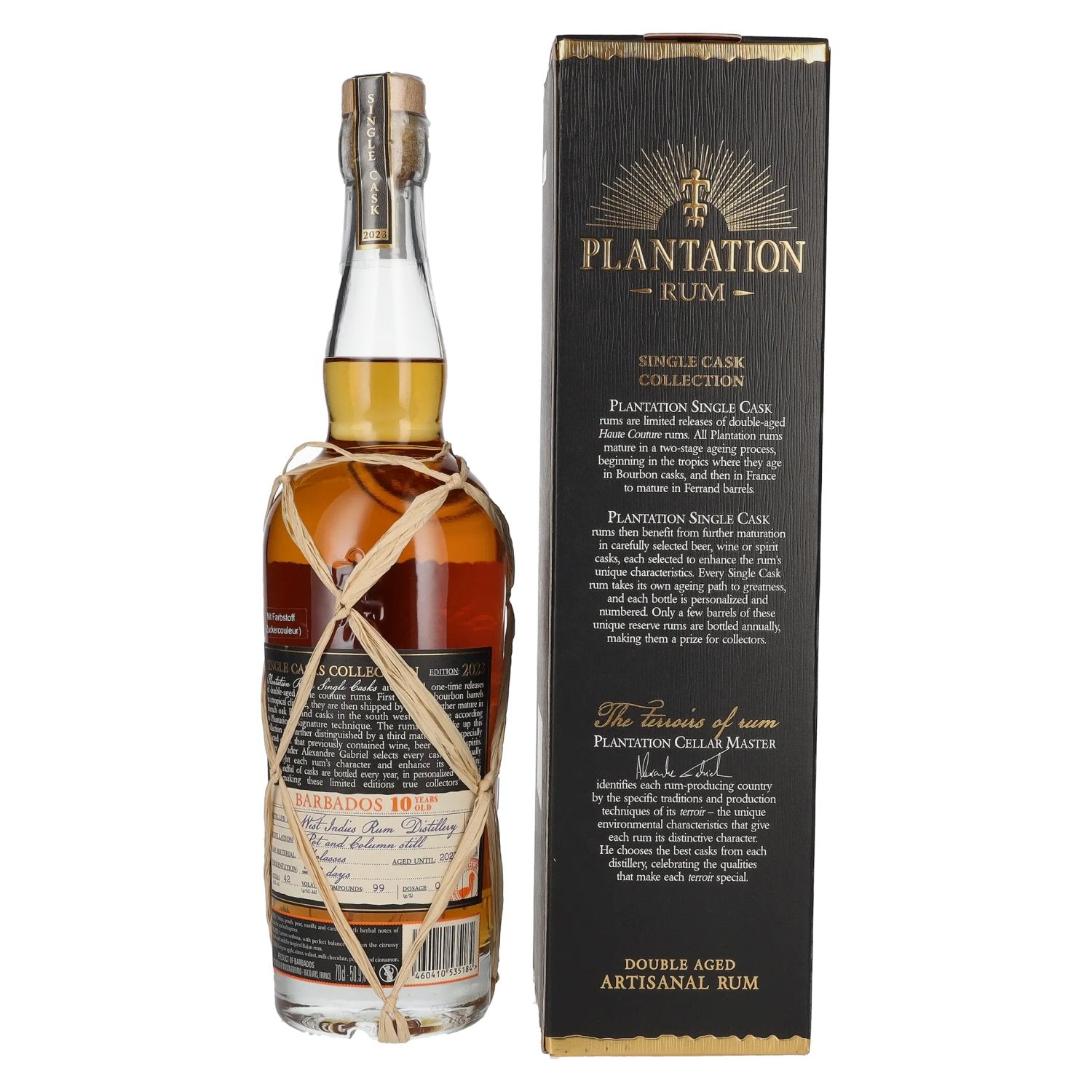 Plantation Rum BARBADOS 10 Years Old Arran Finish by delicando 2023 50,9% vol. 0,7l en boîte cadeau