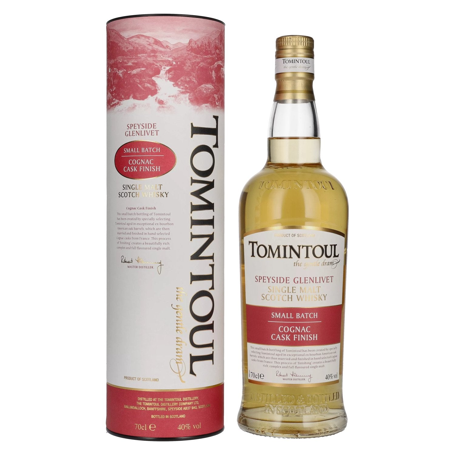 Tomintoul Small Batch Cognac Cask Finish 40% Vol. 0,7l in gift box