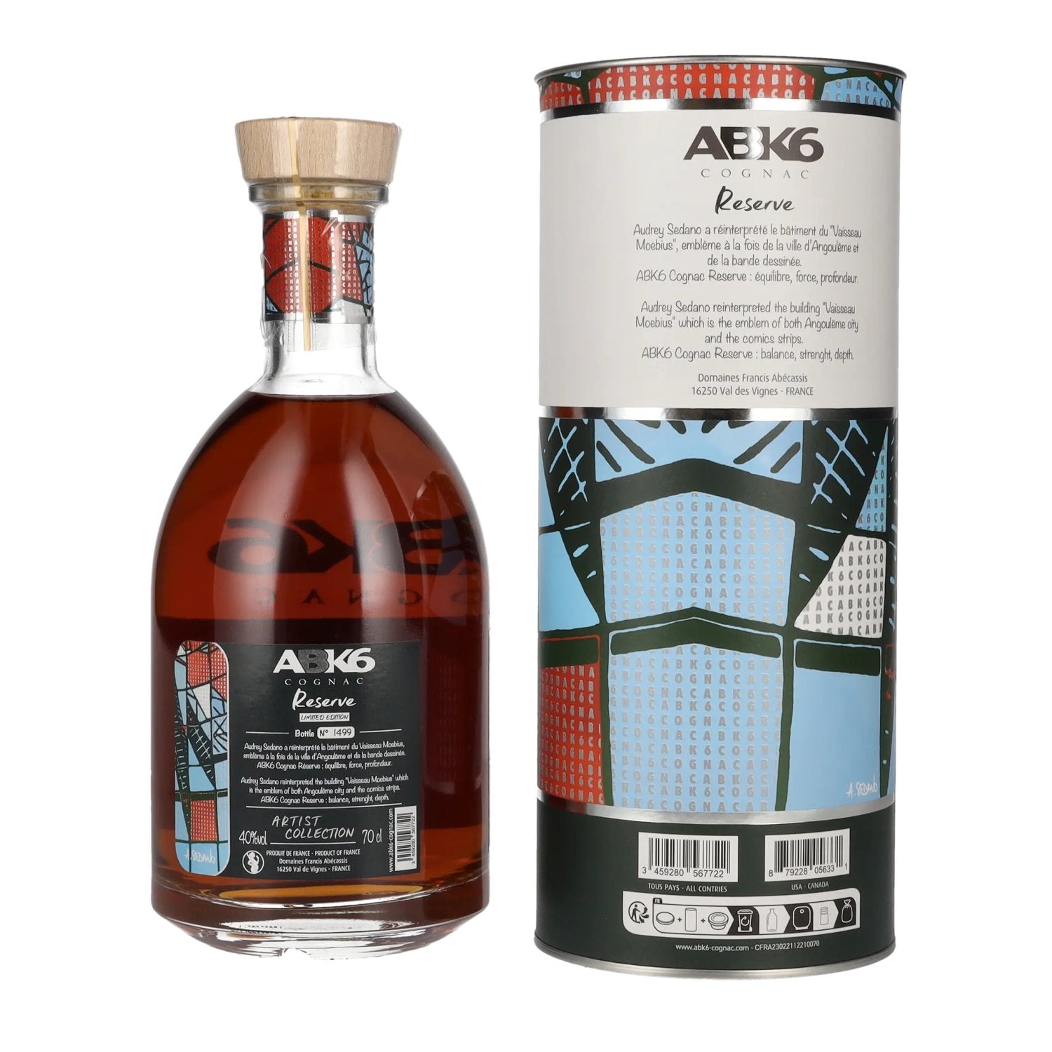 ABK6 Reserve Cognac Artist Collection N°4 Limited Edition 40% vol. 0,7 l in geschenkverpakking