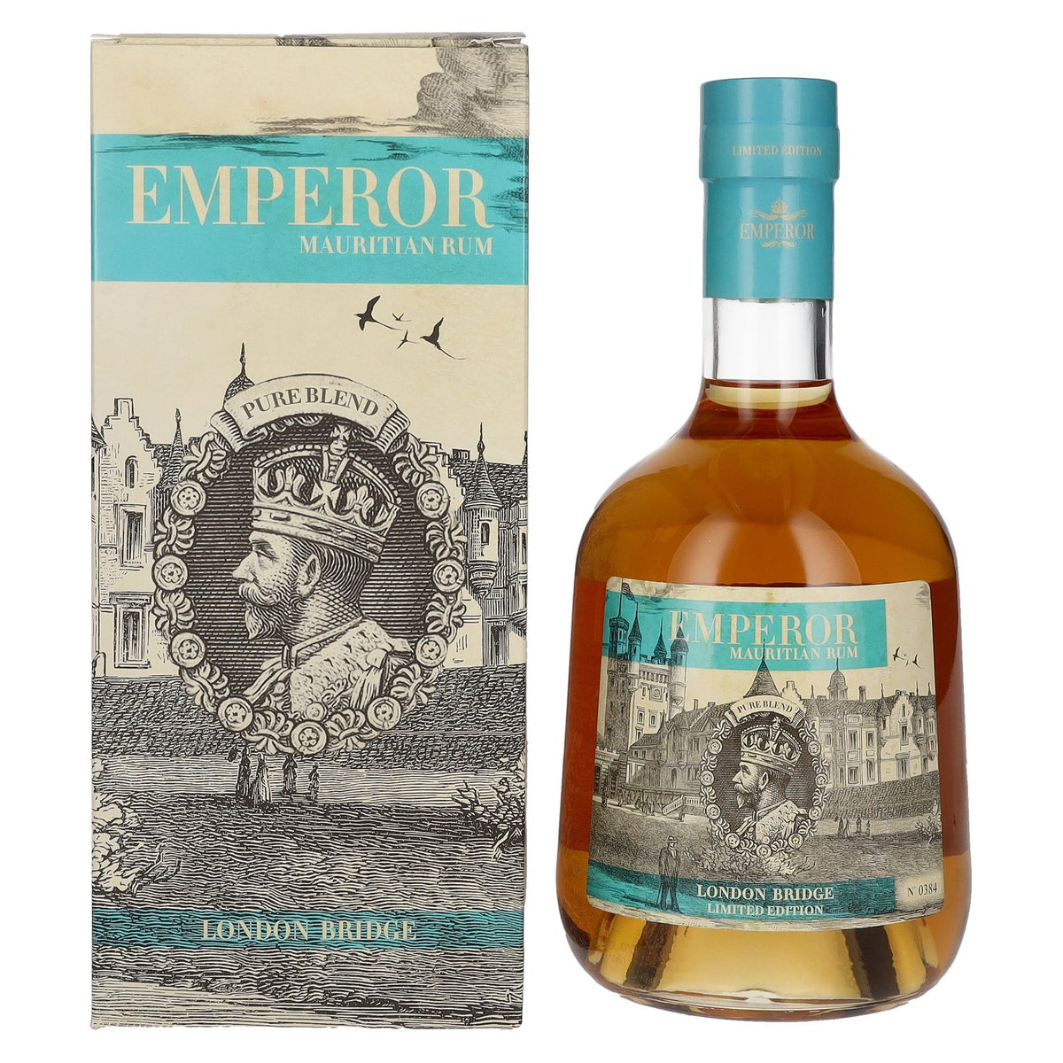 Emperor Rum Mauritian LONDON BRIDGE Édition limitée 40 % vol. 0,7 l dans un coffret cadeau