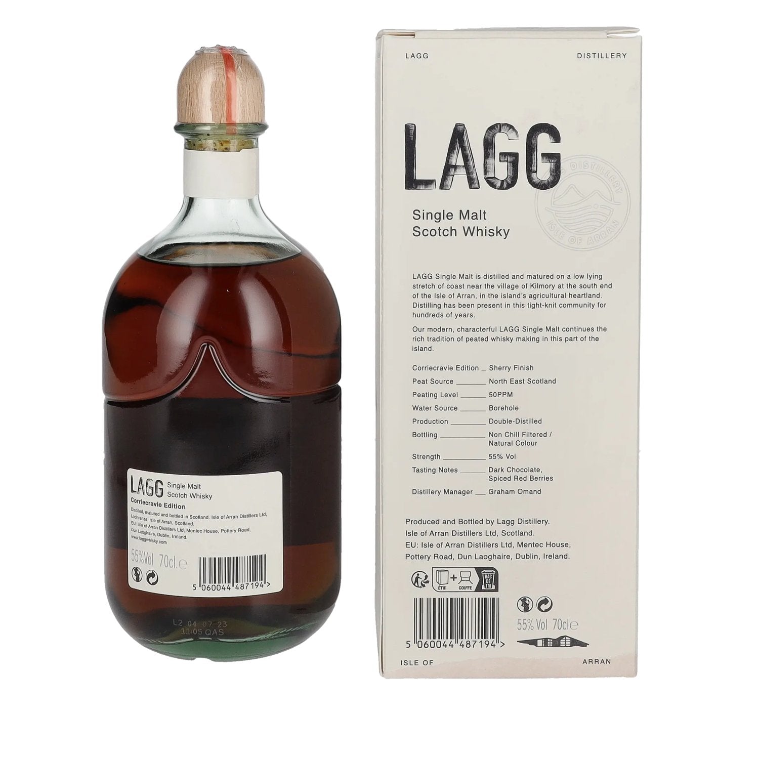 LAGG Single Malt Scotch Whisky Corriecravie Edition 55% Vol. 0,7l in gift box