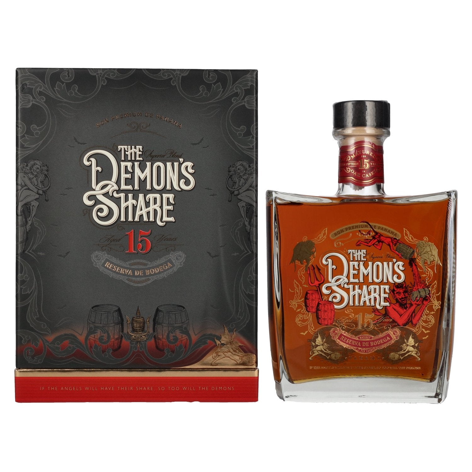 The Demon's Share 15 Years Old Spirit Drink Reserva de Bodega 43% Vol. 0,7l in geschenkverpakking