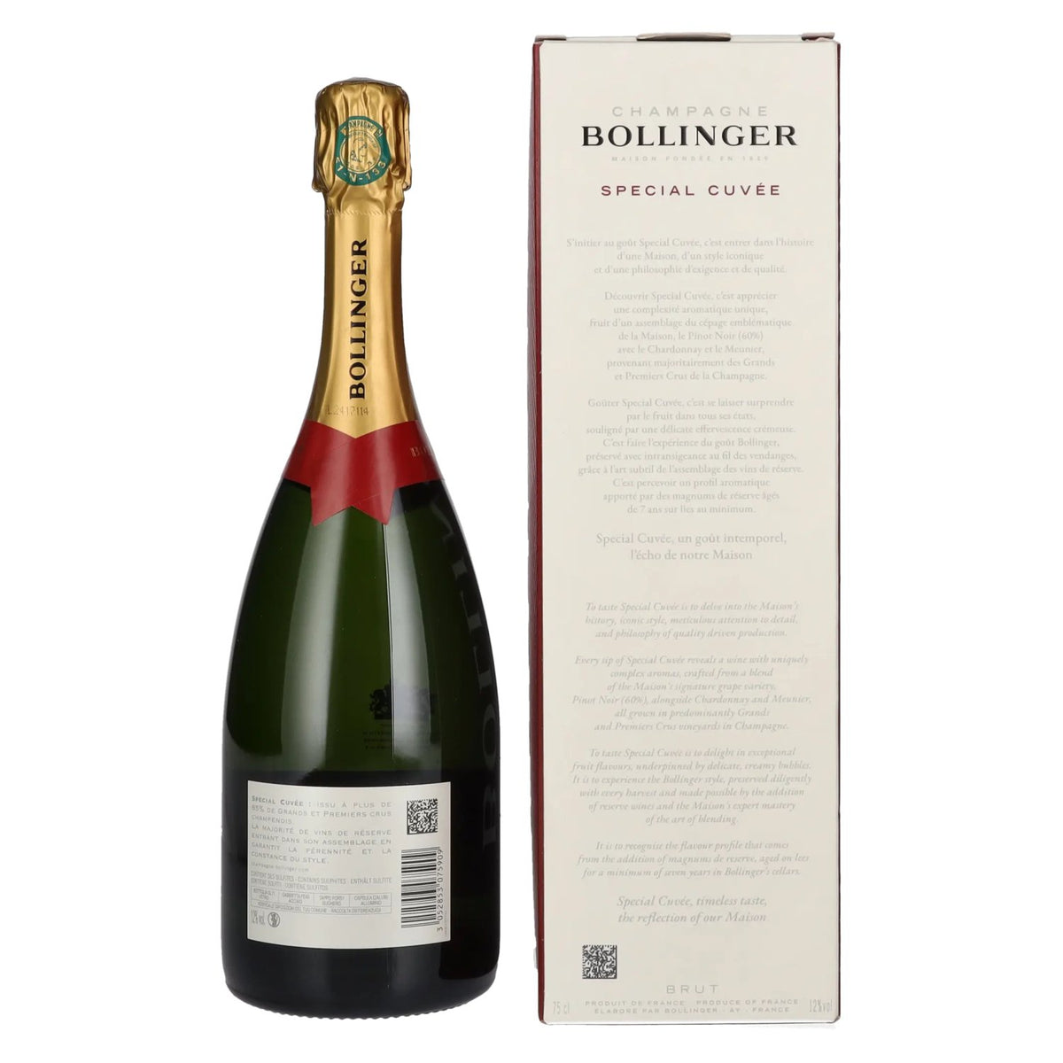 Bollinger Champagne SPECIAL CUVÉE Brut 12% Vol. 0,75l in Geschenkbox