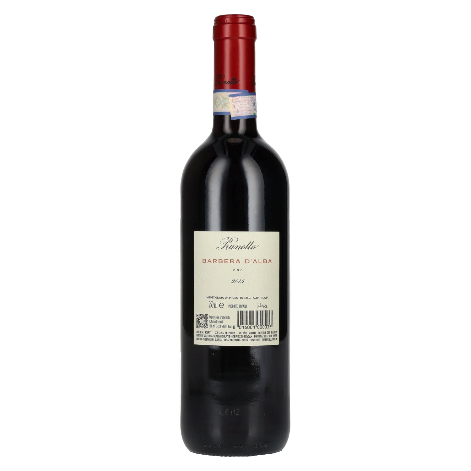 Prunotto Barbera d'Alba DOC 2025 14% Vol. 0,75l