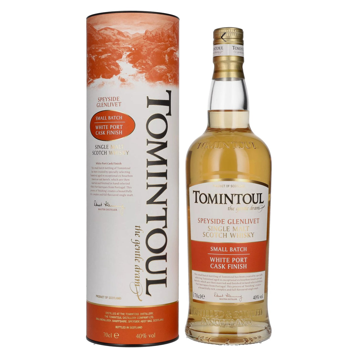 Tomintoul Small Batch White Port Cask Finish 40% vol. 0,7 l in geschenkverpakking