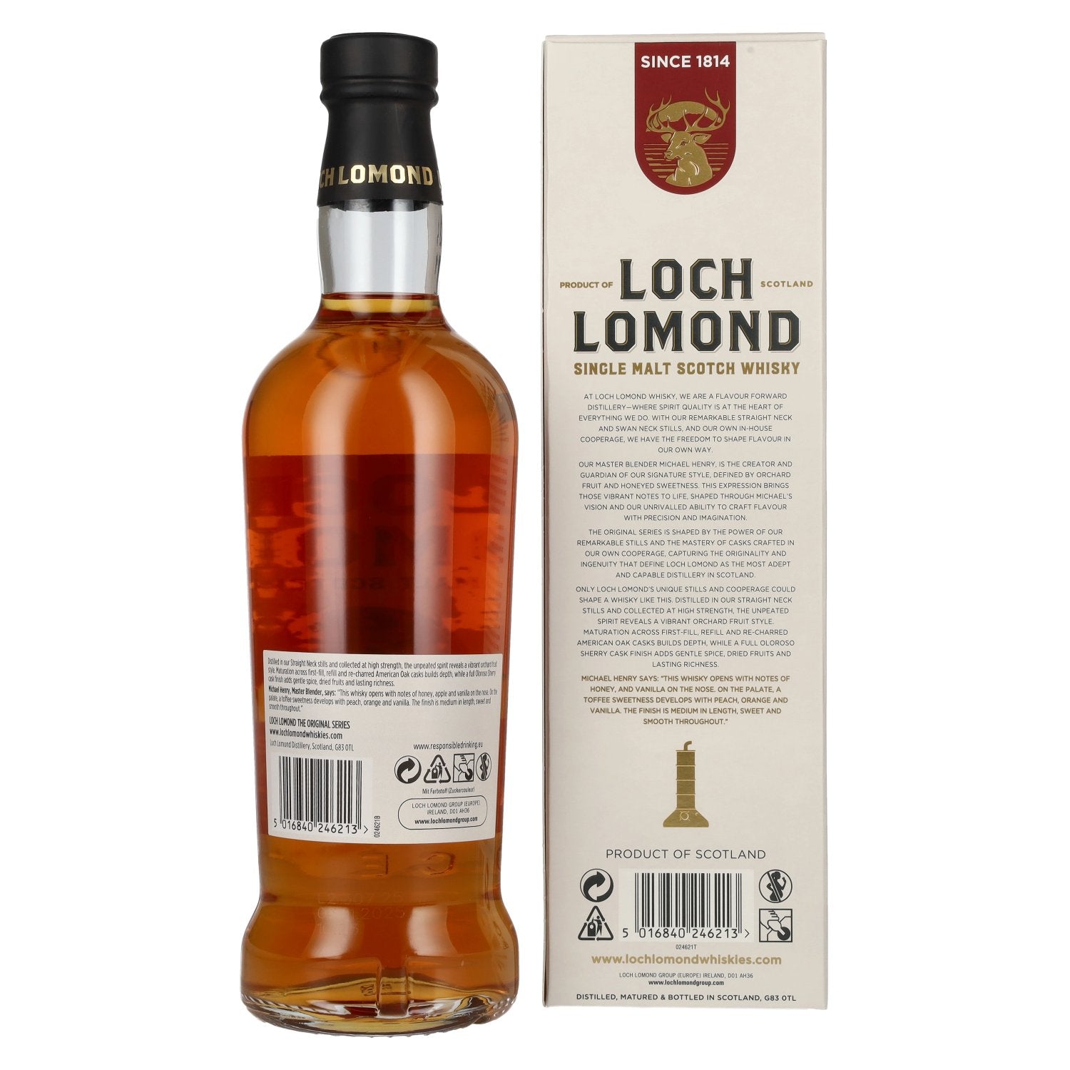 Loch Lomond THE ORIGINAL Oloroso Sherry Cask Single Malt 40% Vol. 0,7l in gift box