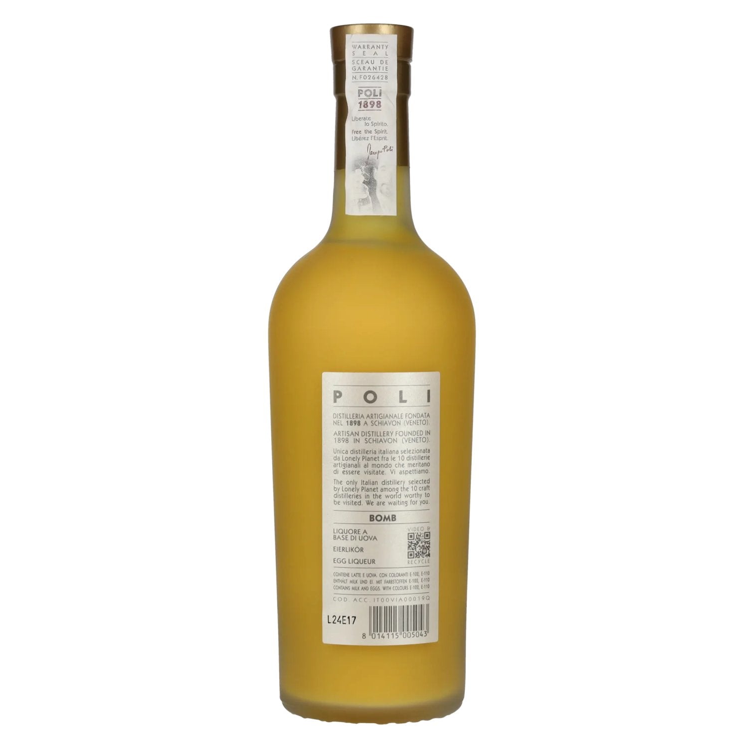Poli BOMB Eierlikör 17% Vol. 0,7l