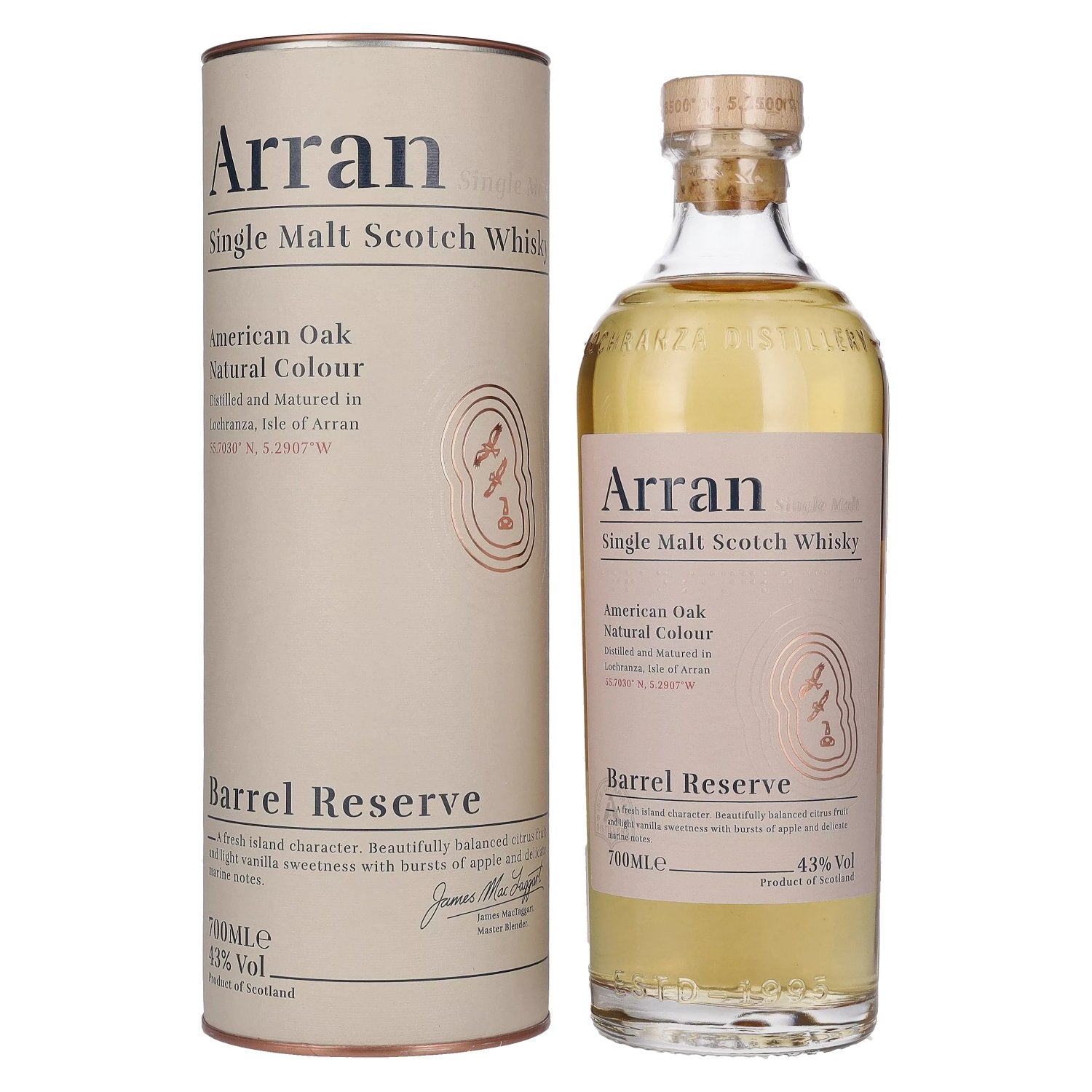 Arran Single Malt American Oak BARREL RESERVE 43% vol. 0,7l en boîte cadeau