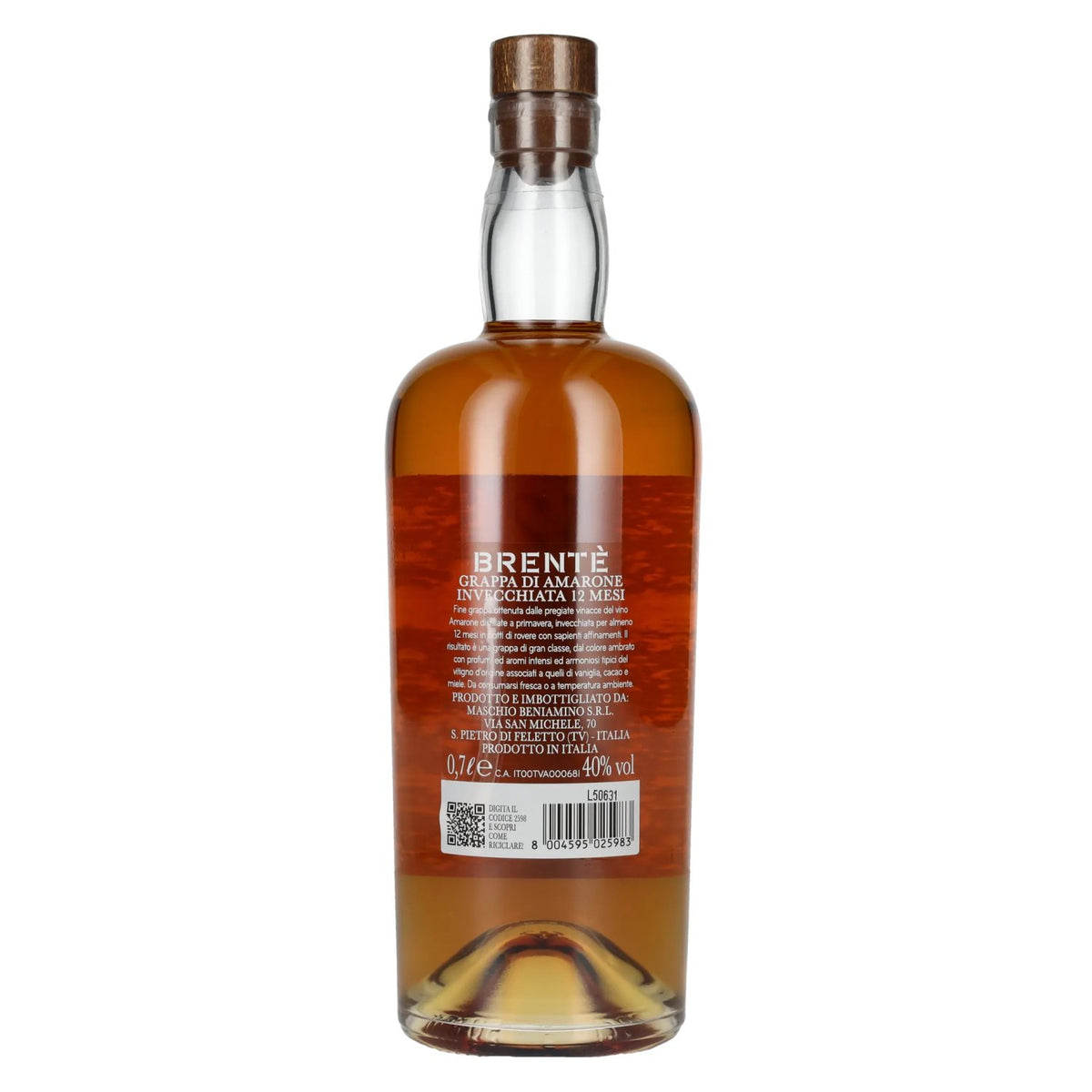 Maschio Beniamino AMARONE Invecchiata 12 Mesi Grappa 40% Vol. 0,7l