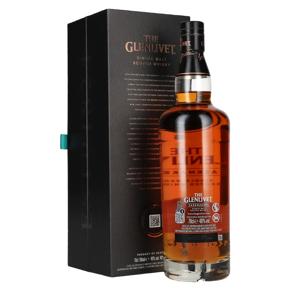 The Glenlivet CASKMAKERS Travel Exclusive ex-Spanish Sherry Cask Single Malt Whisky 40% Vol. 0,7l in Geschenkbox
