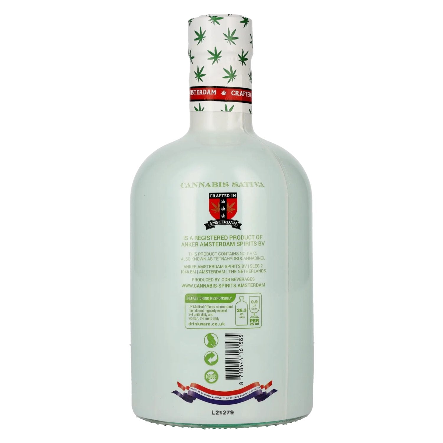 Cannabis Sativa Vezel Hennep Gearomatiseerde Jamaicaanse Rum 37,5% Vol. 0,7l