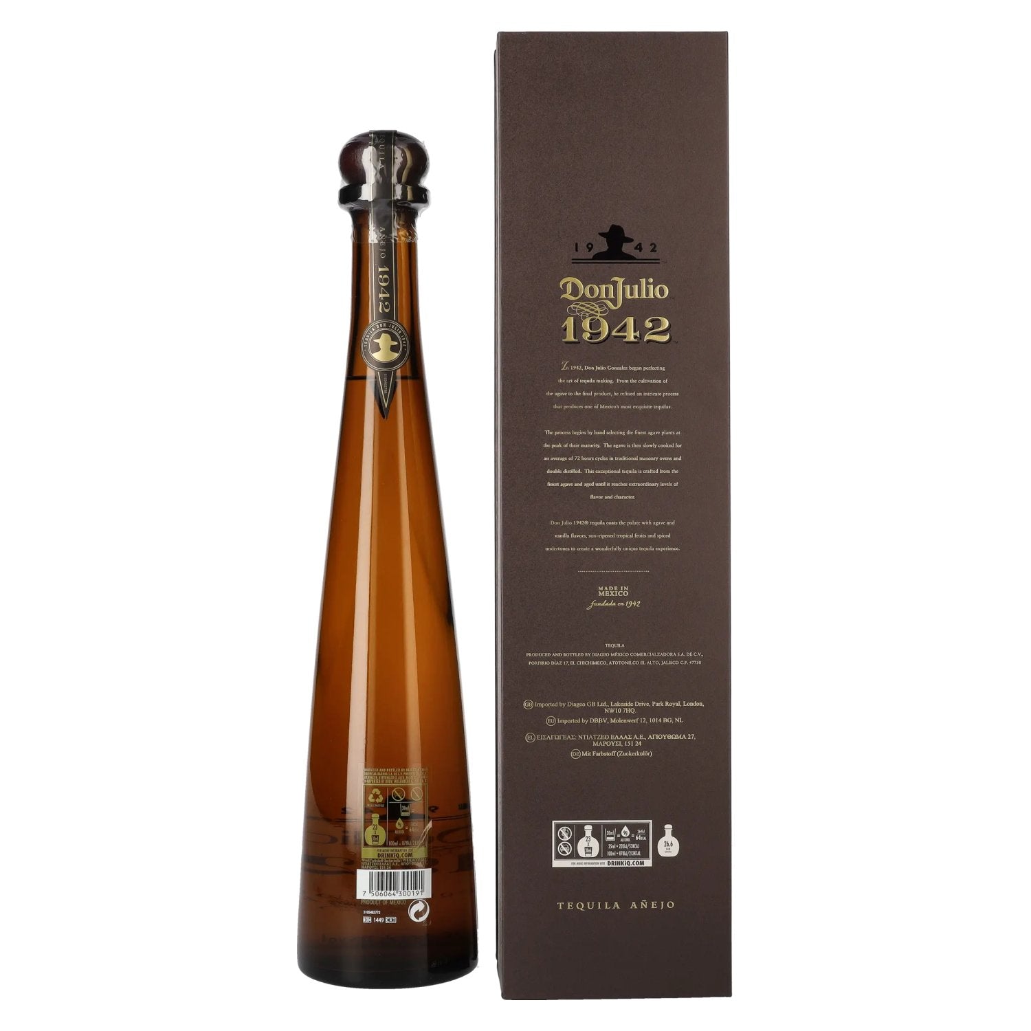 Don Julio 1942 Tequila Añejo 100% Agave 38% Vol. 0,7l in gift box